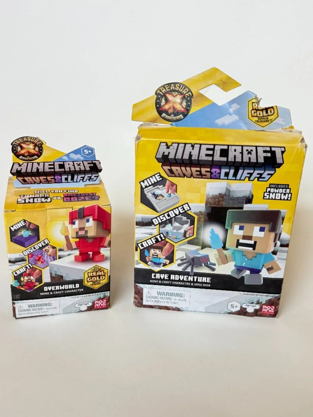Minecraft Lot of 2 Caves & Cliffs Cave Adventure Overworld Mine Powder Snow NEW